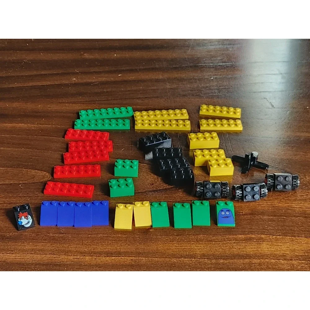 37 LEGO Peices from vintage 1999 McDonalds set. Grimace, Sundae the Dog etc